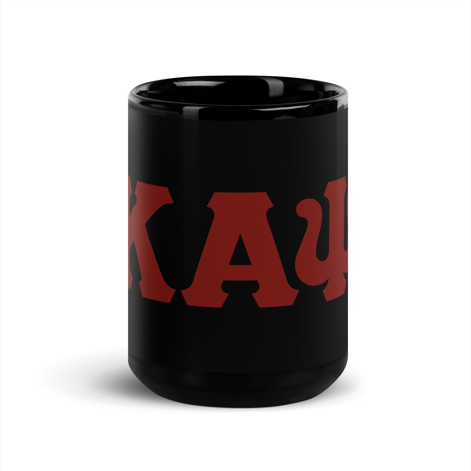 KAPsi Black Glossy Mug