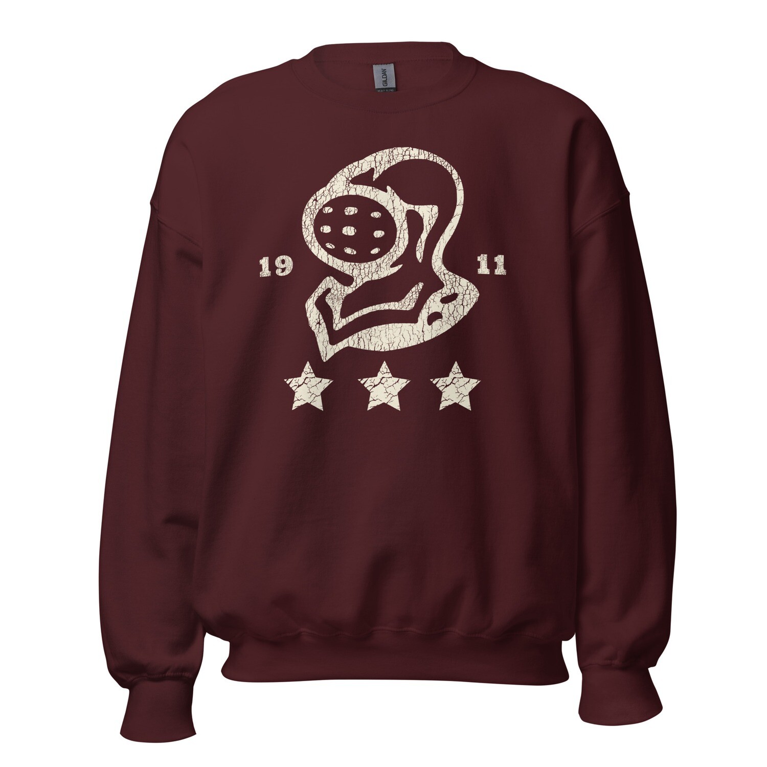 Vintage Knight Head With Stars Sweatshirt