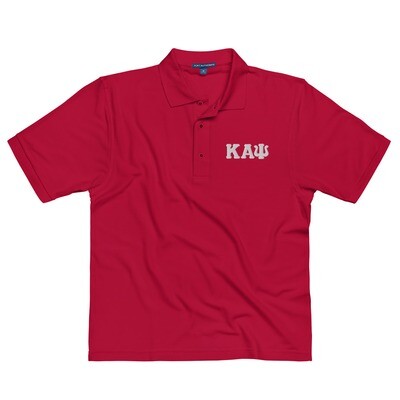 KAPsi (White Logo) Men's Premium Polo
