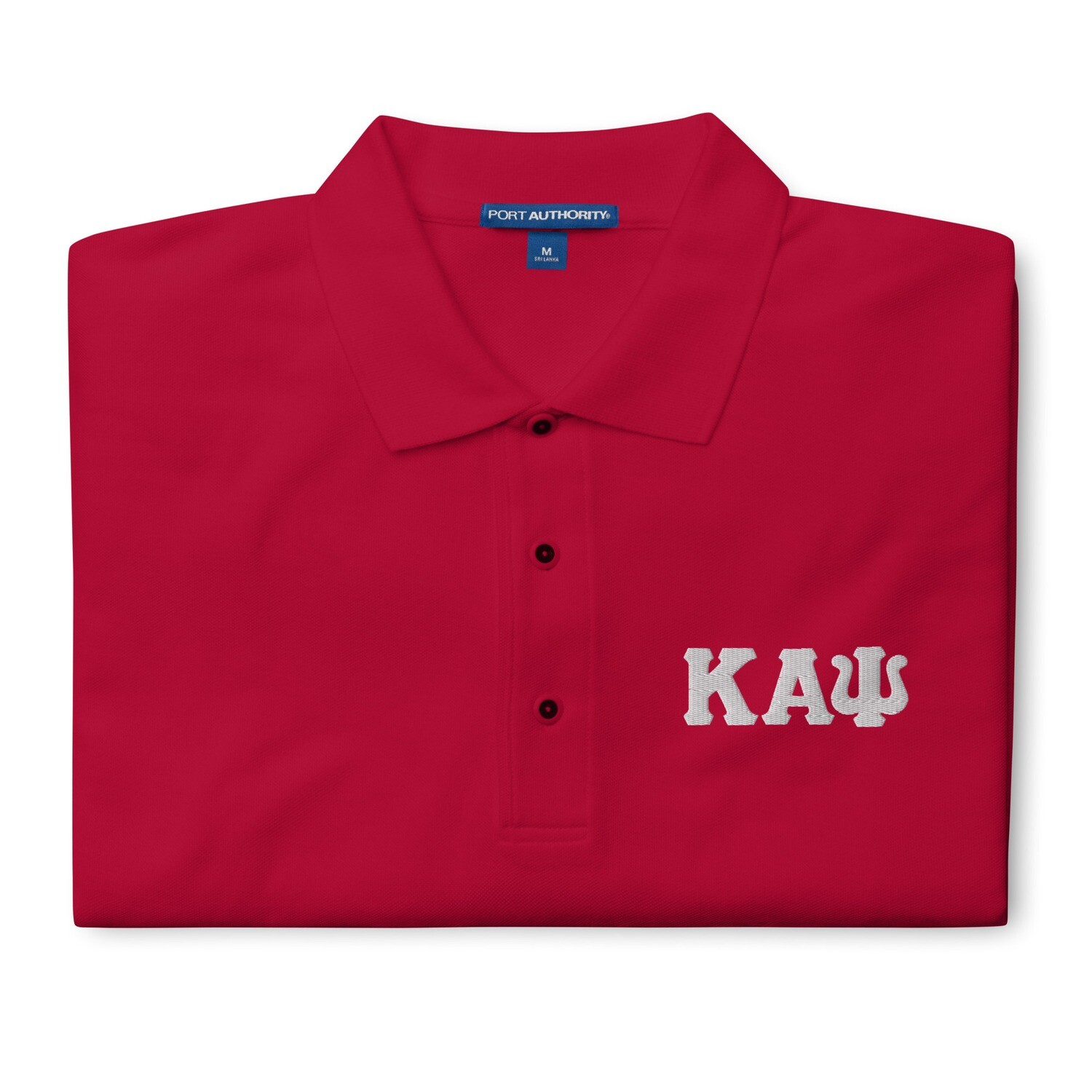 KAPsi (White Logo) Men&#39;s Premium Polo
