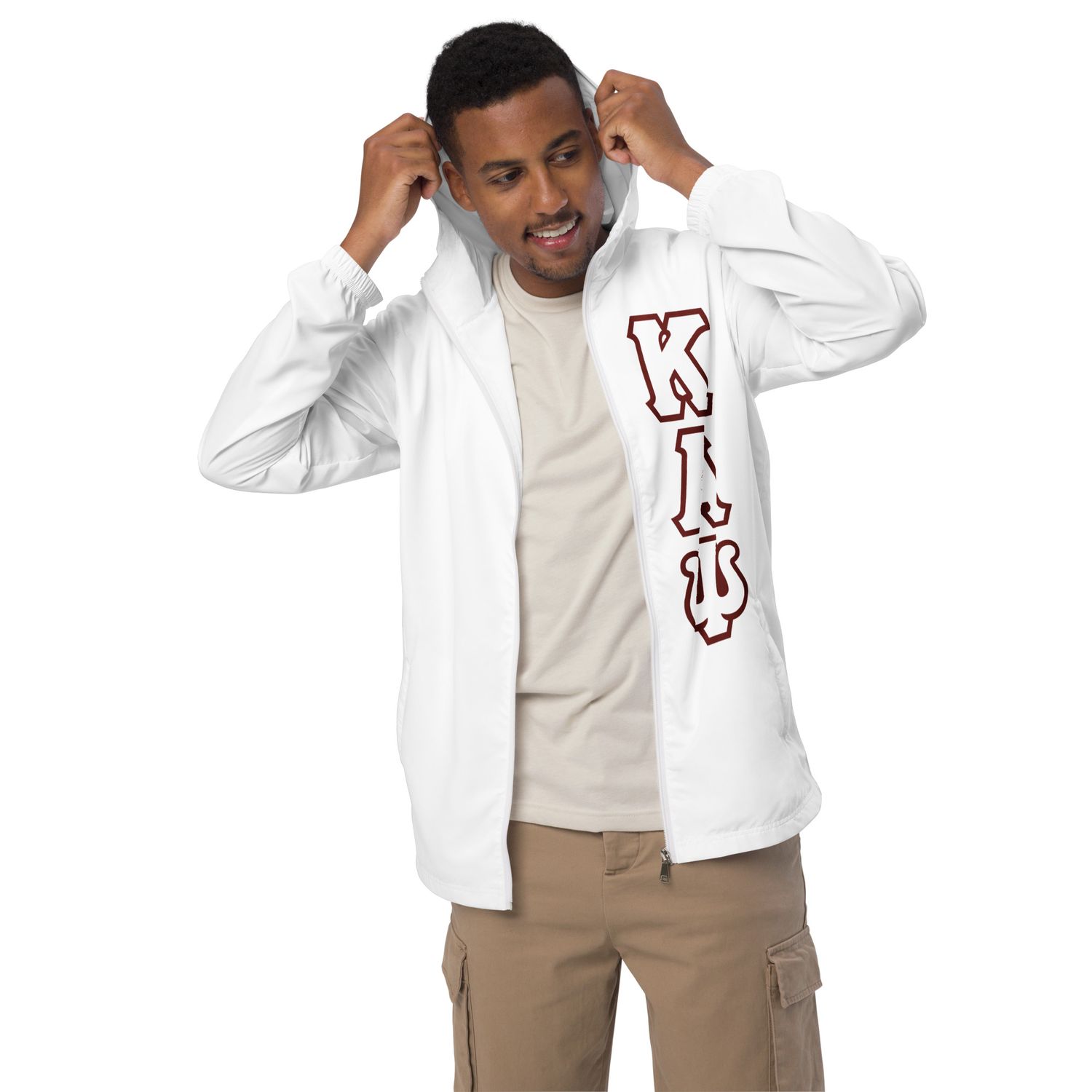 KAPsi Plus Diamond On Back Men’s windbreaker