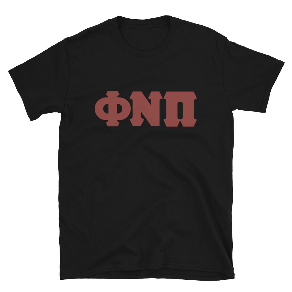 PHI NU PI Solid Red Short-Sleeve Unisex T-Shirt