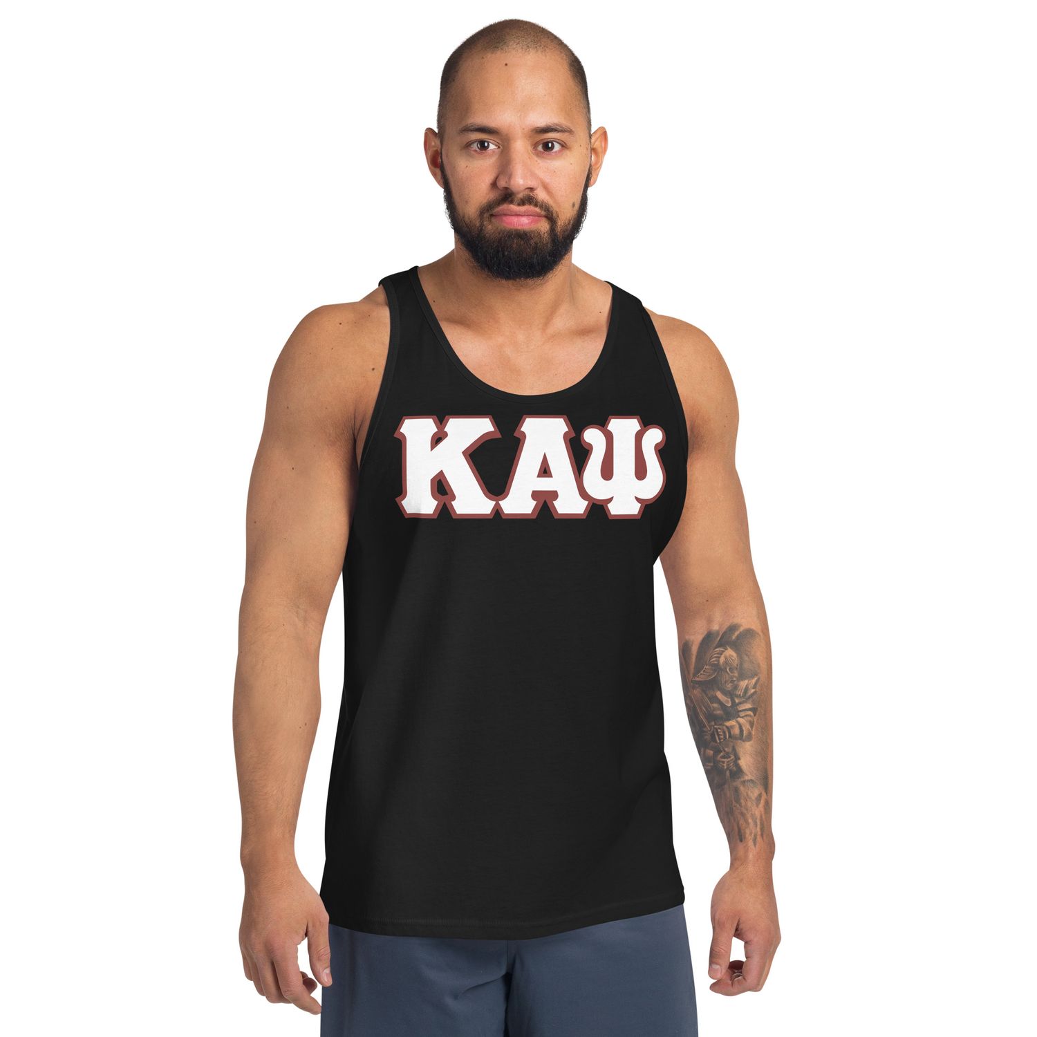 KAPsi Double Letter Men&#39;s Tank Top