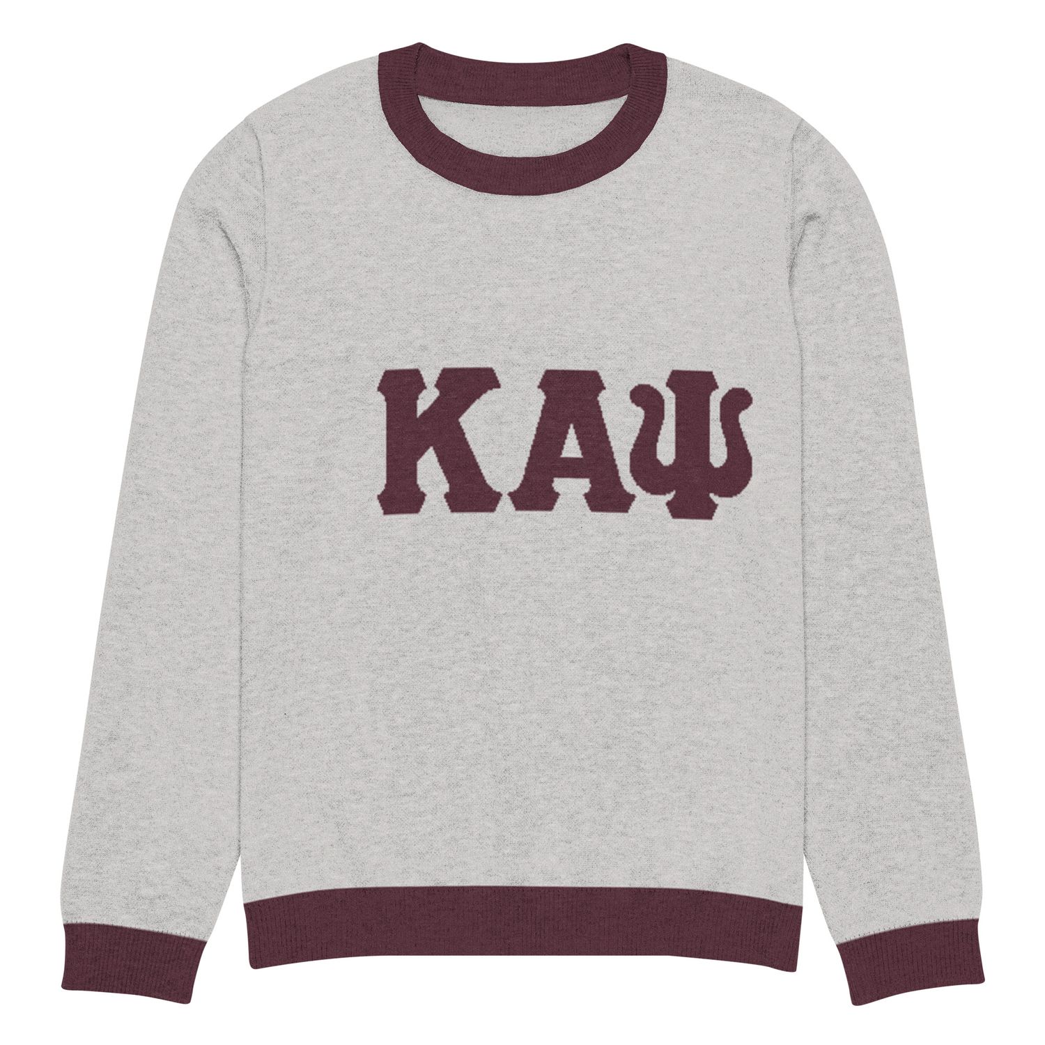 Crimson KAPsi Knitted crew neck sweater