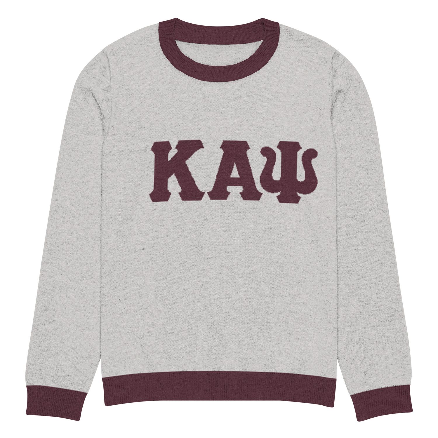 Crimson KAPsi Knitted crew neck sweater