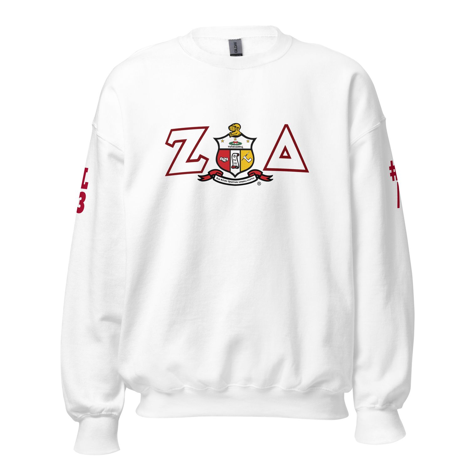 Customized Shield Sweatshirt w/Year &amp; Line Number