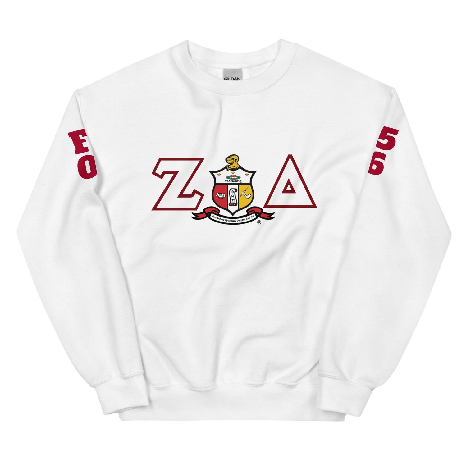 Customized Shield Sweatshirt w/Year &amp; Line Number
