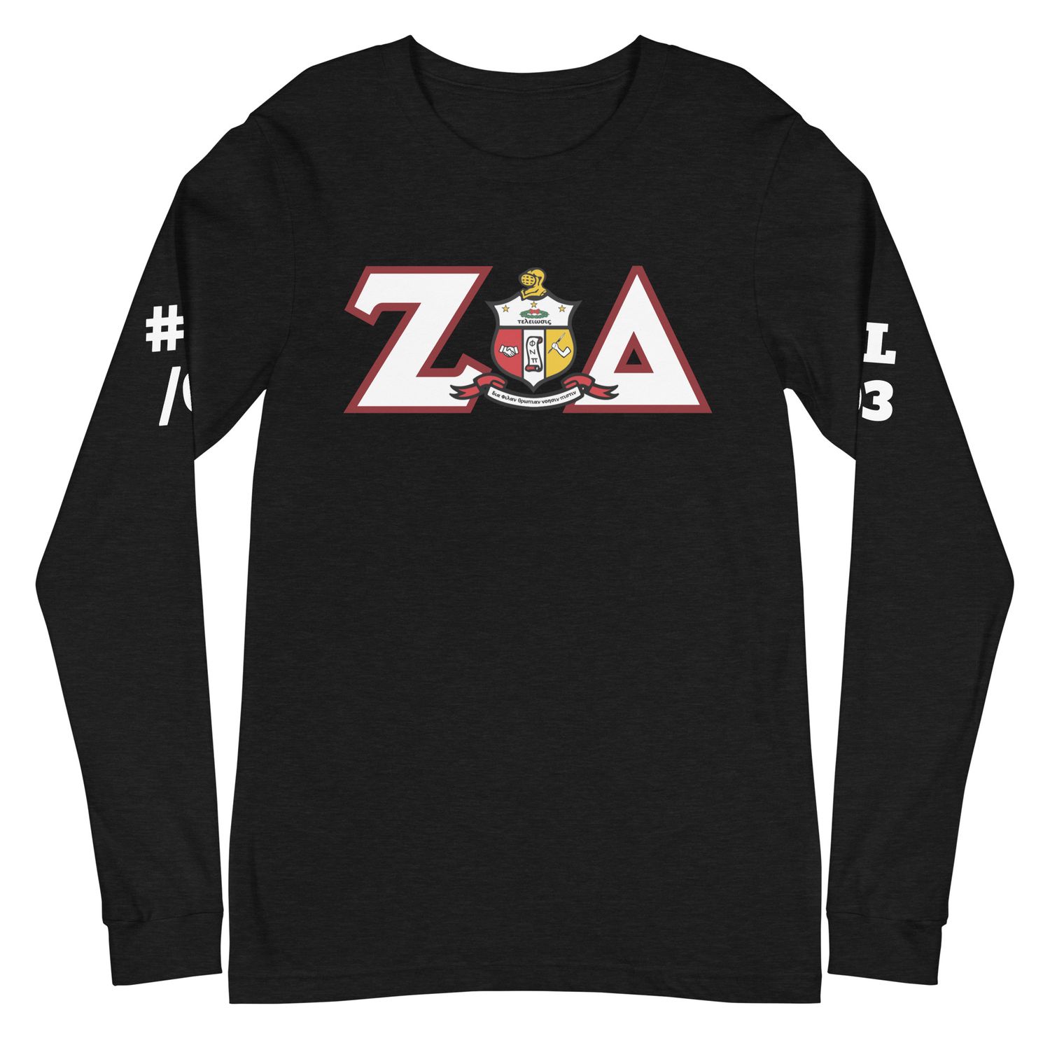 Customized Chapter w/Shield Long Sleeve Tee Plus Year &amp; Line Number
