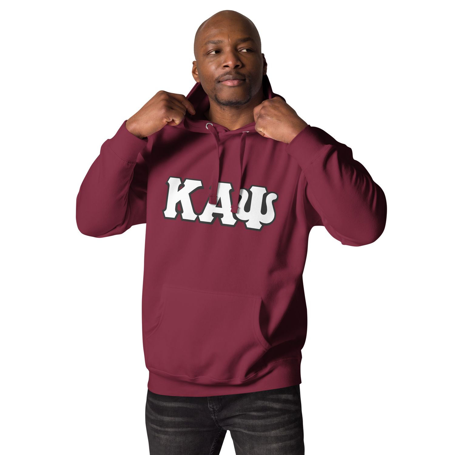 KAPsi on Maroon Hoodie