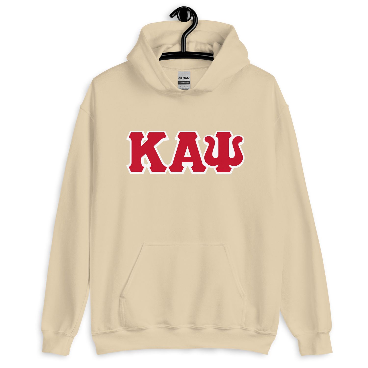 KAPsi (Bright Red) w/ White Trim Hoodie
