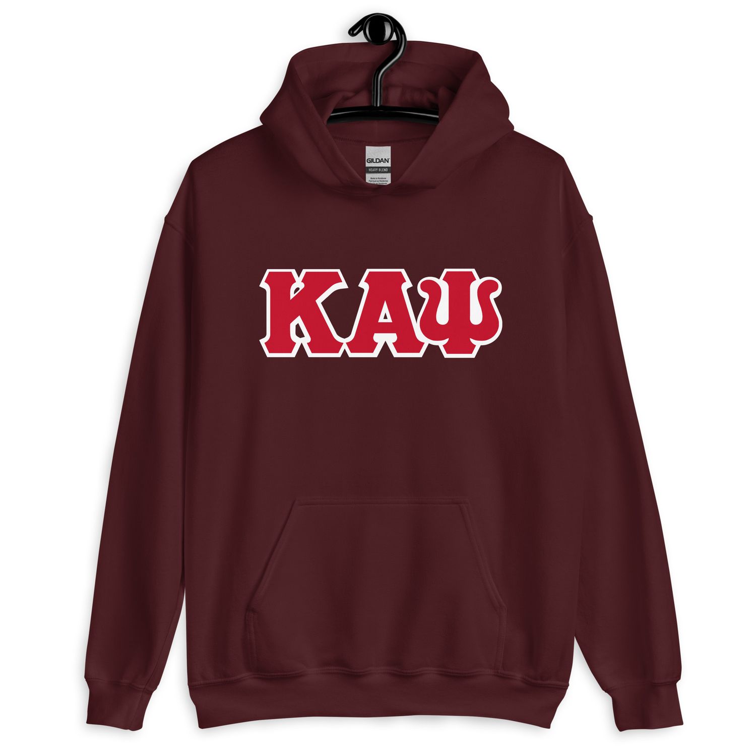 KAPsi (Bright Red) w/ White Trim Hoodie