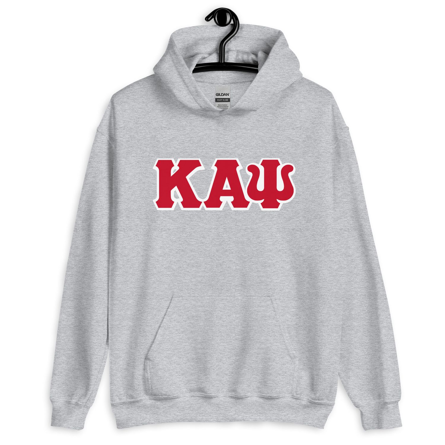 KAPsi (Bright Red) w/ White Trim Hoodie