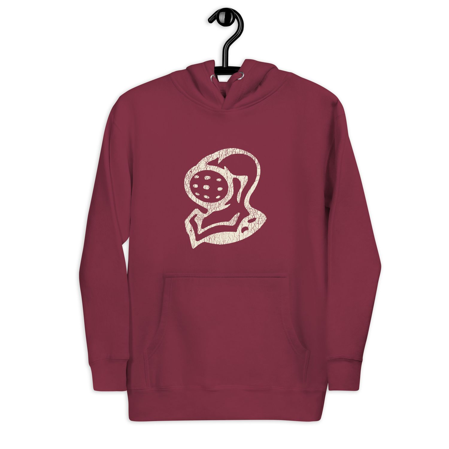 Vintage Knight Head From Shield Hoodie