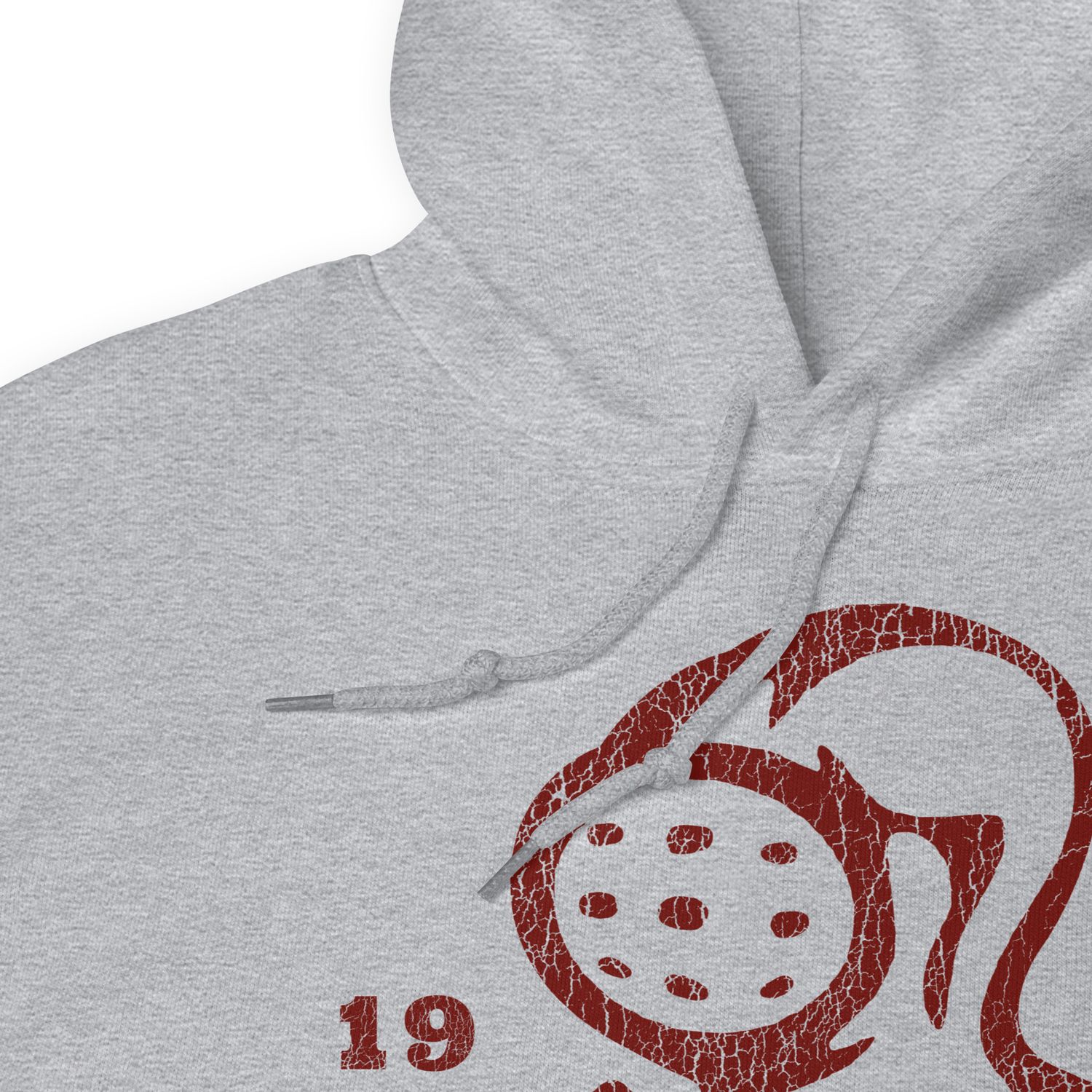 Red Vintage Knight Head With Stars Hoodie
