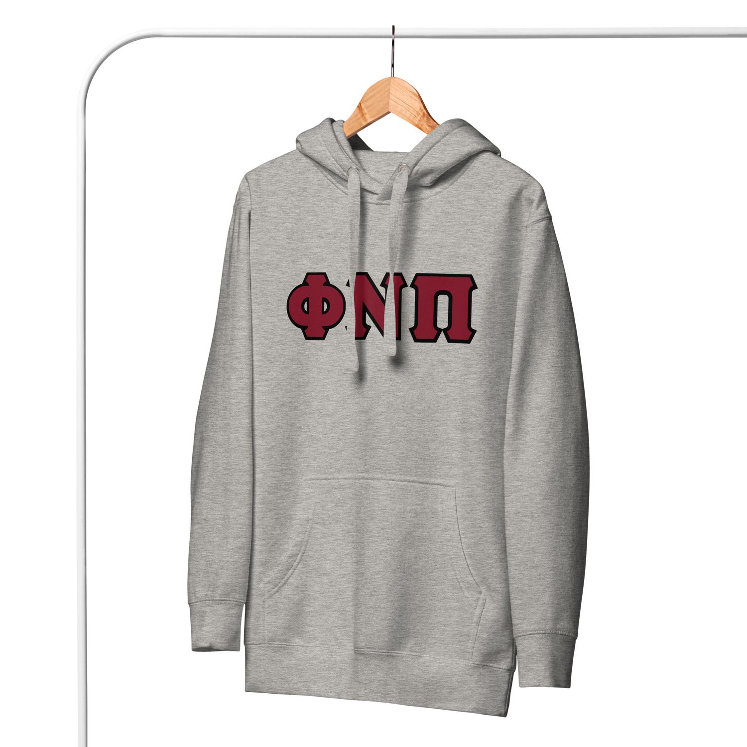 Phi Nu Pi w/ black outline Hoodie
