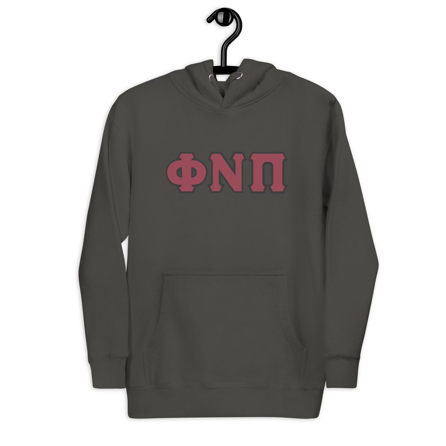 Phi Nu Pi w/ black outline Hoodie