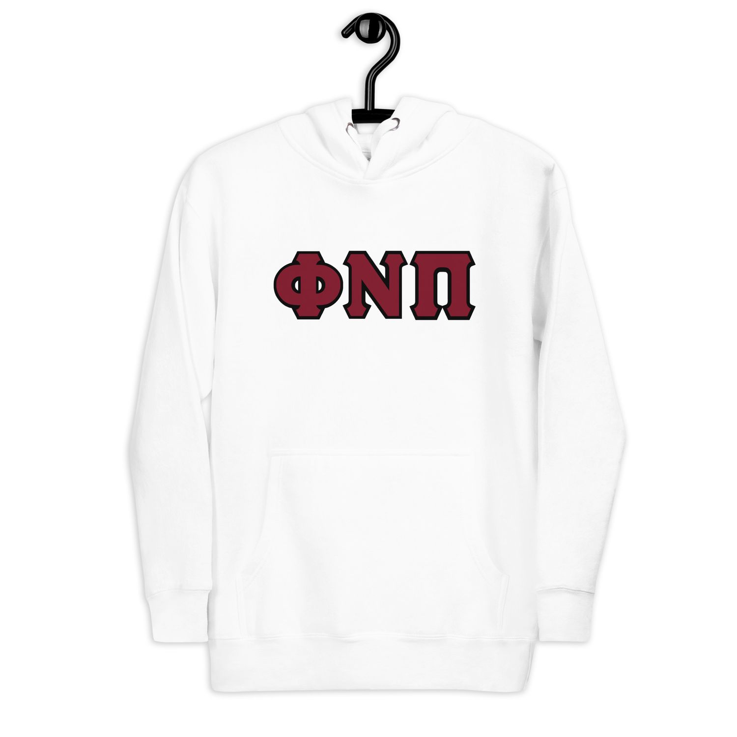 Phi Nu Pi w/ black outline Hoodie