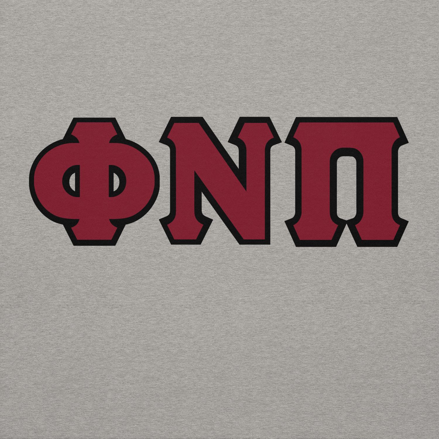 Phi Nu Pi w/ black outline Hoodie
