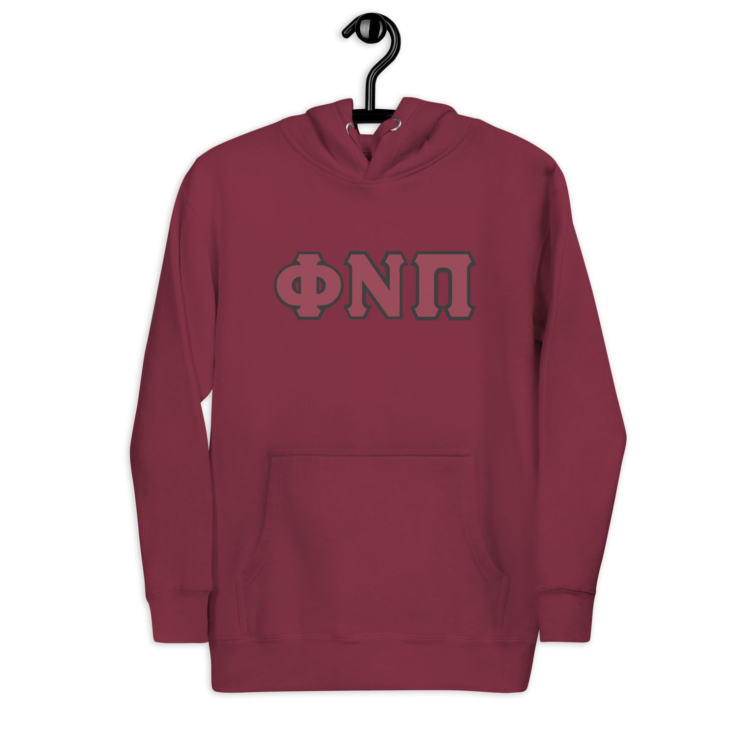 Phi Nu Pi w/ black outline Hoodie