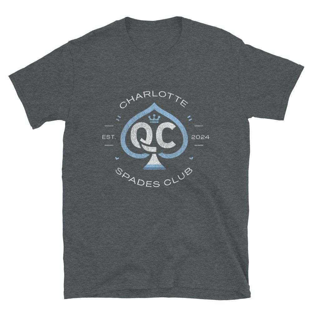 Logo no.1 (Distressed Style) Charlotte Spades Club Unisex T-Shirt