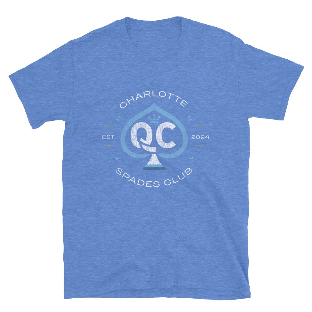 Logo no.1 (Distressed Style) Charlotte Spades Club Unisex T-Shirt