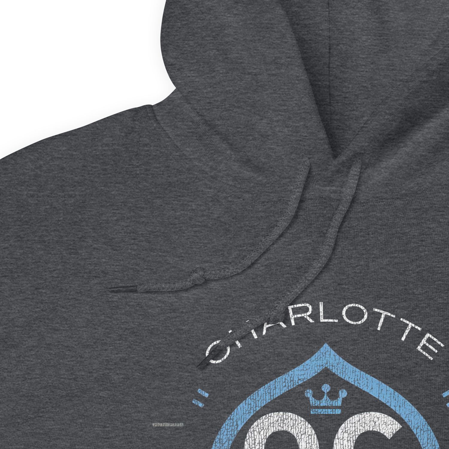 Logo no.1 (Distressed Style) Charlotte Spades Club Unisex Hoodie