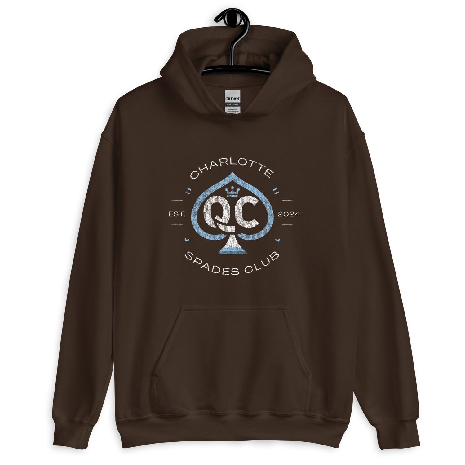 Logo no.1 (Distressed Style) Charlotte Spades Club Unisex Hoodie