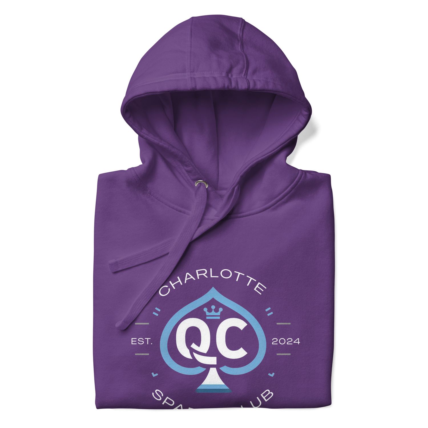 Logo no.1 (Non Distressed Style) Charlotte Spades Club Unisex Hoodie