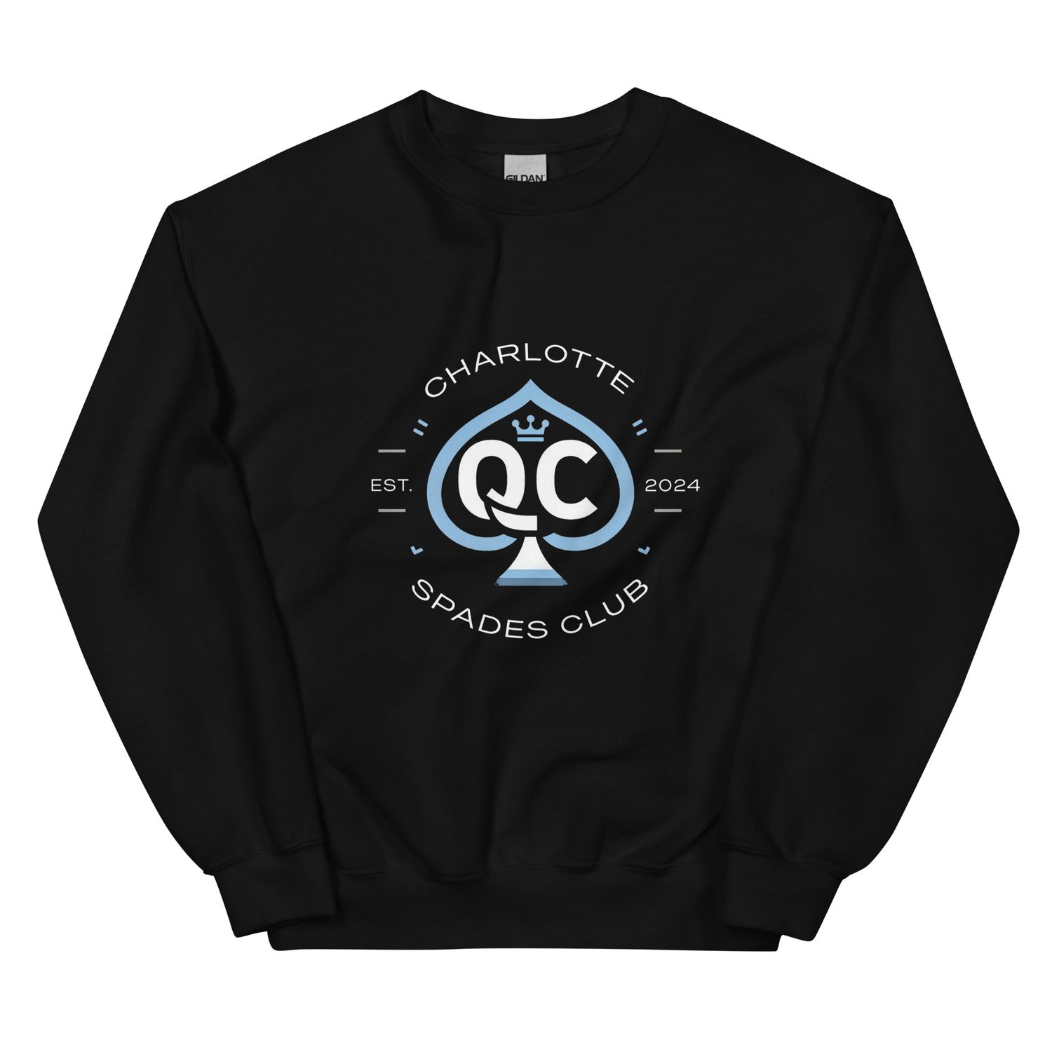 Logo no.1 (Non Distressed Style) Charlotte Spades Club Unisex Sweatshirt
