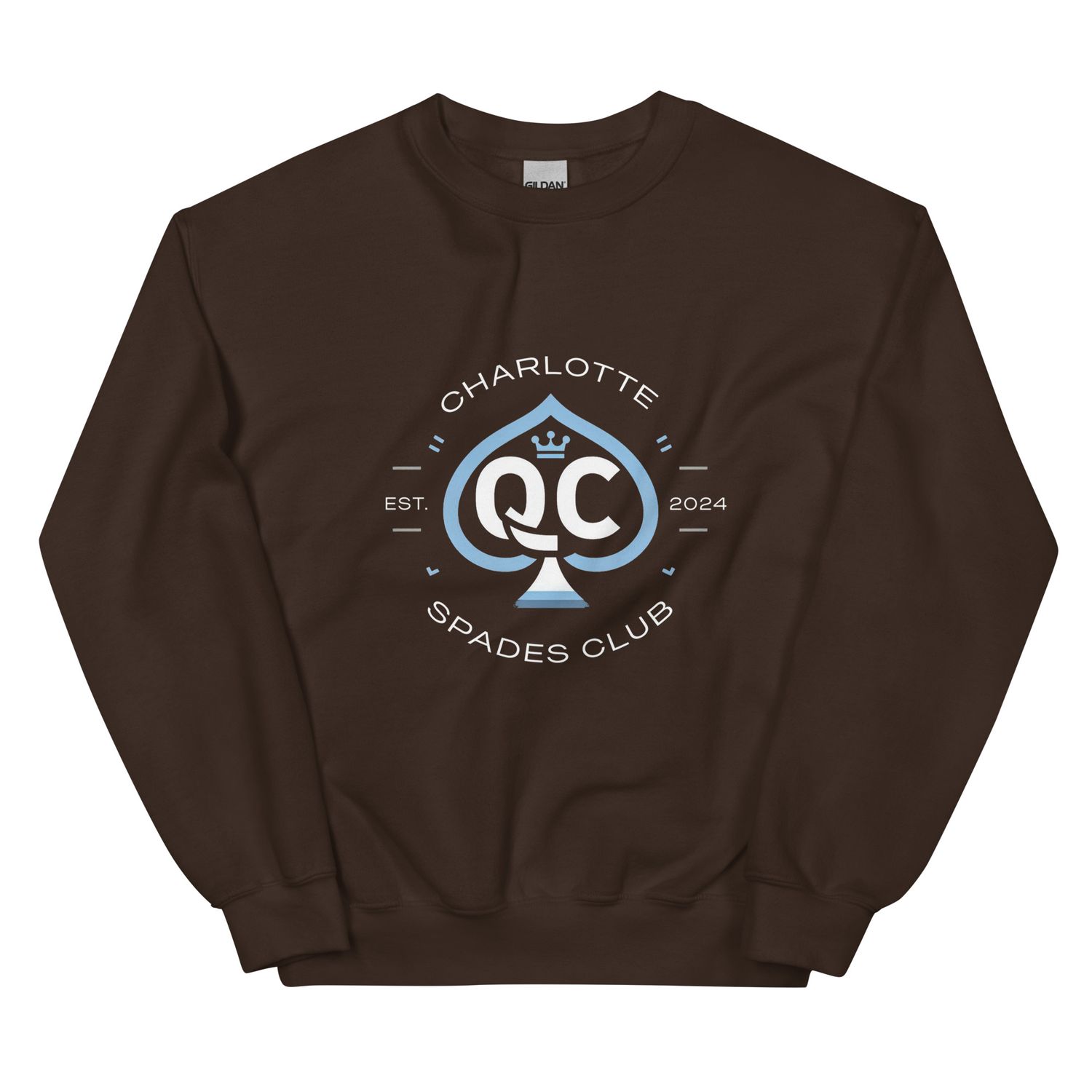 Logo no.1 (Non Distressed Style) Charlotte Spades Club Unisex Sweatshirt
