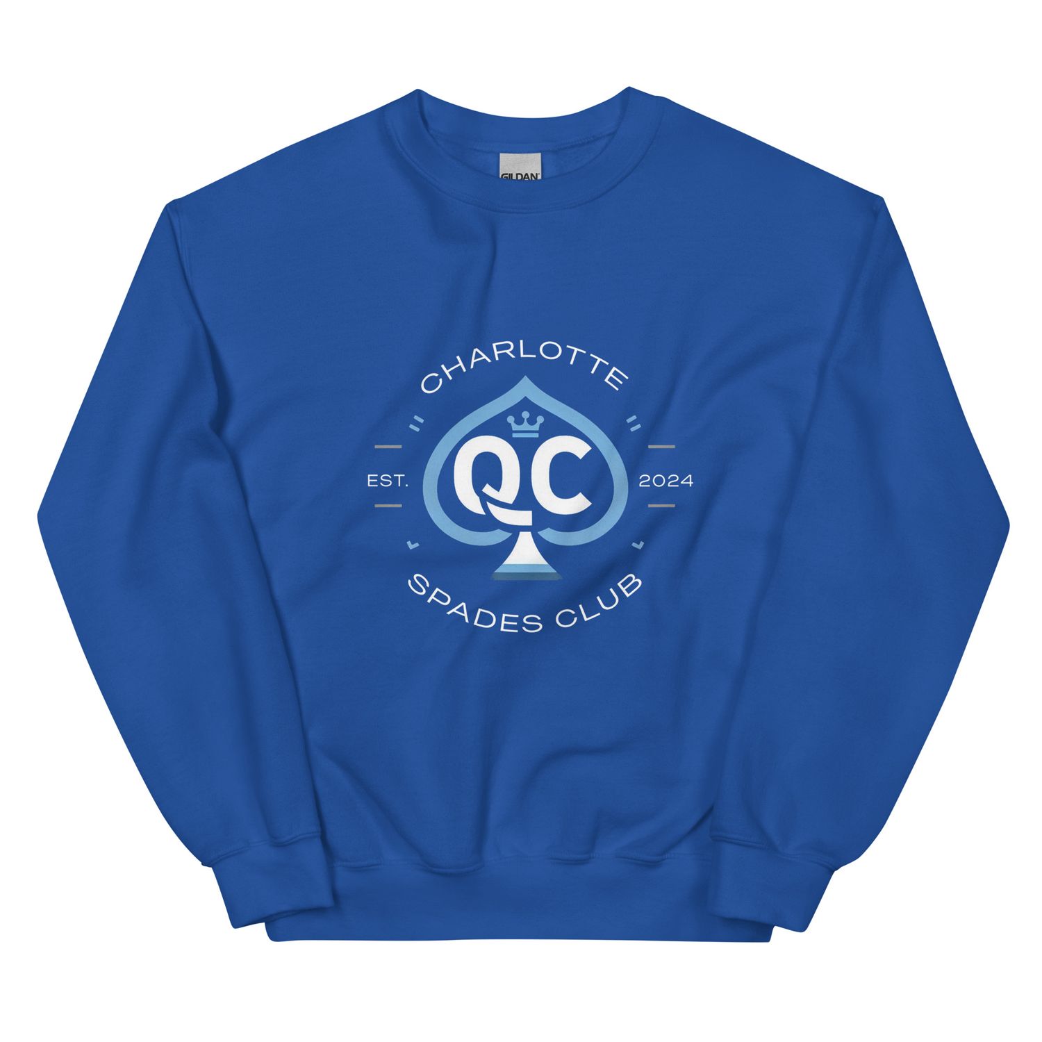 Logo no.1 (Non Distressed Style) Charlotte Spades Club Unisex Sweatshirt