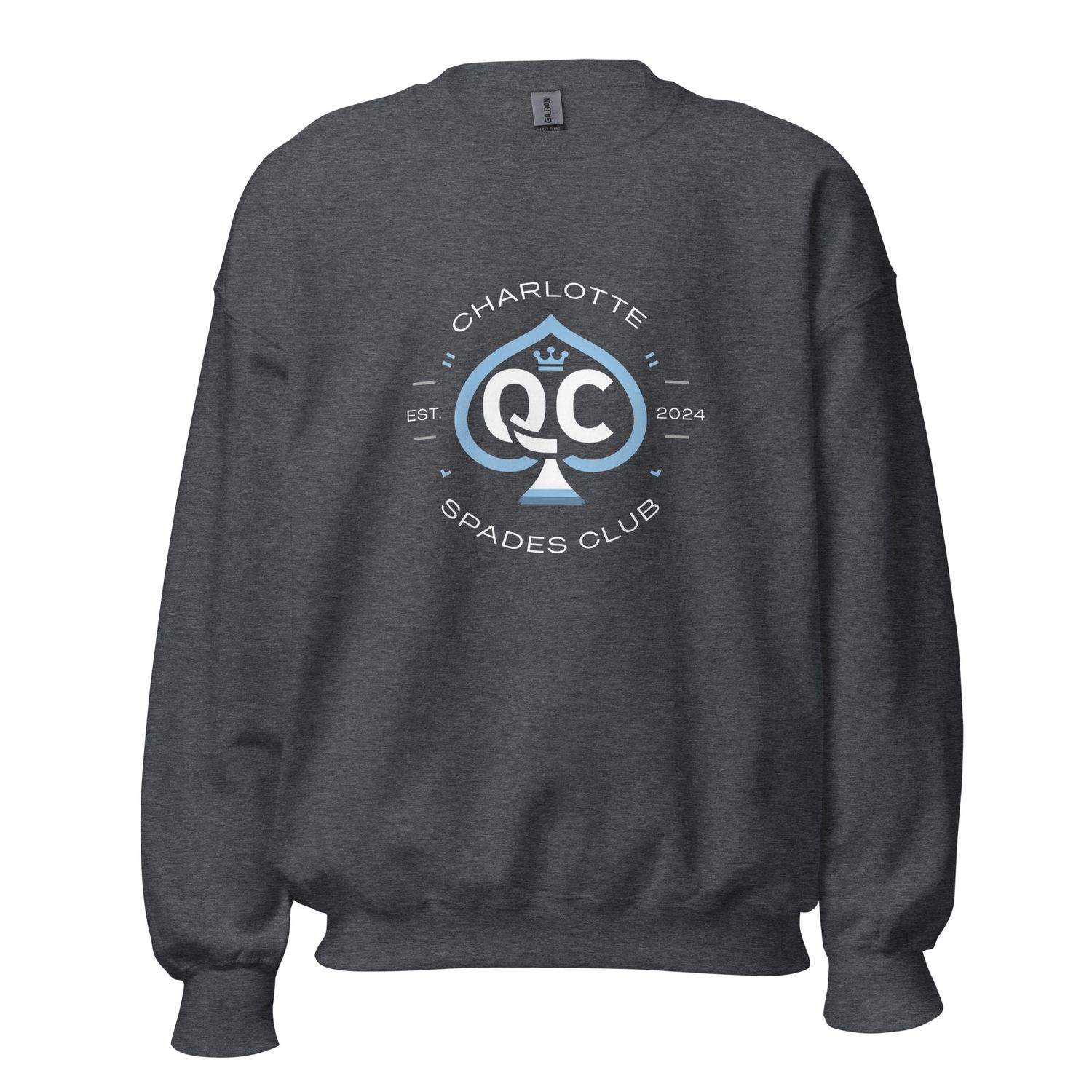 Logo no.1 (Non Distressed Style) Charlotte Spades Club Unisex Sweatshirt