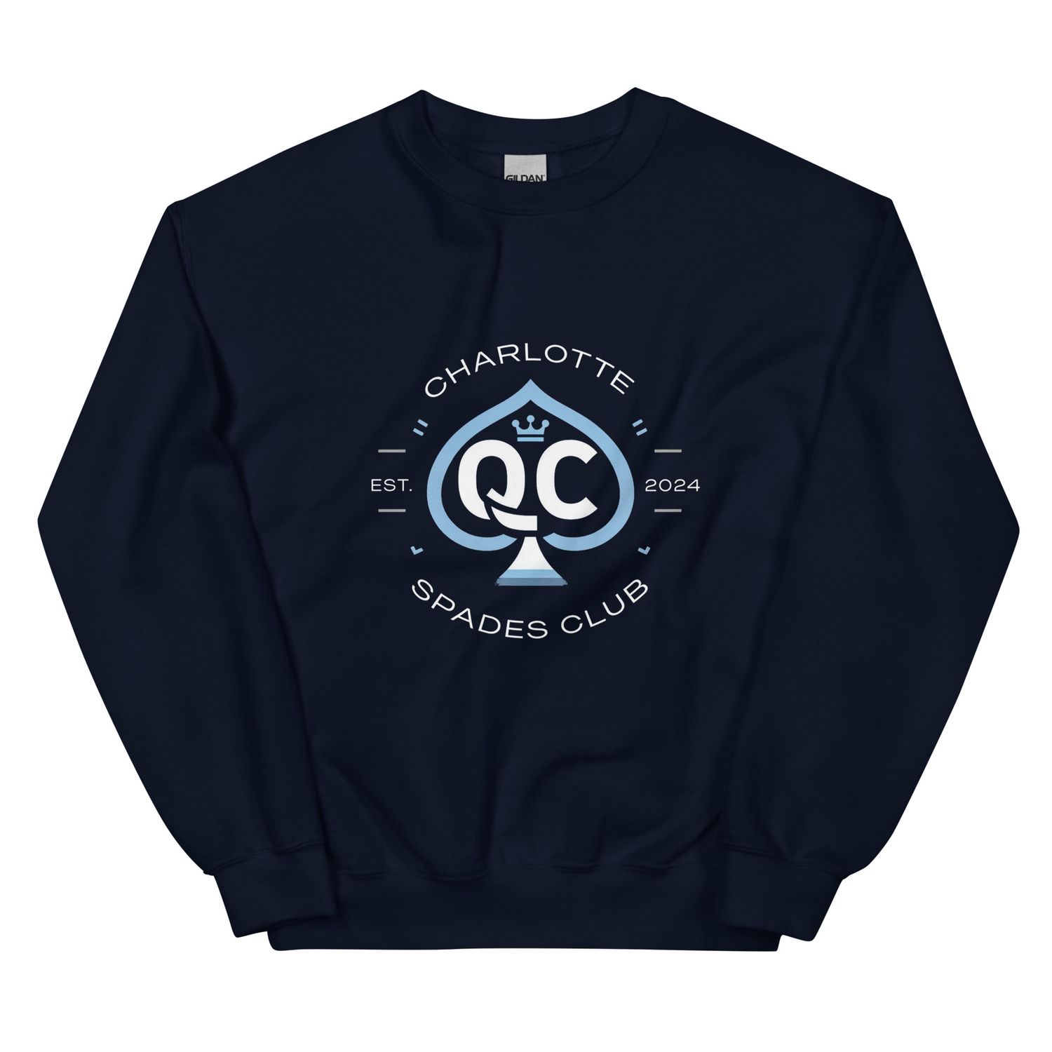Logo no.1 (Non Distressed Style) Charlotte Spades Club Unisex Sweatshirt