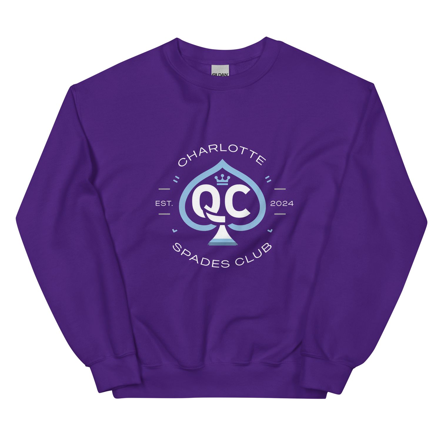 Logo no.1 (Non Distressed Style) Charlotte Spades Club Unisex Sweatshirt