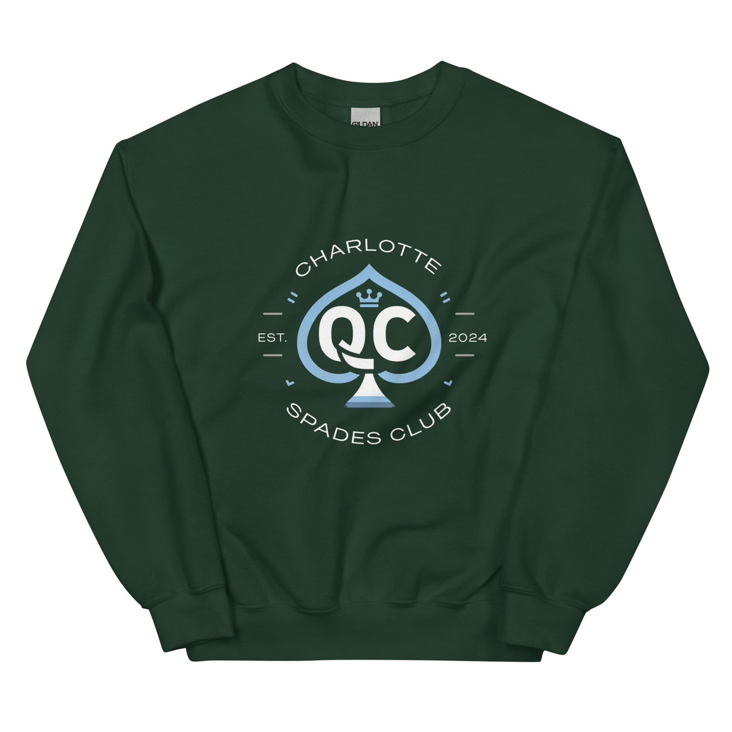Logo no.1 (Non Distressed Style) Charlotte Spades Club Unisex Sweatshirt