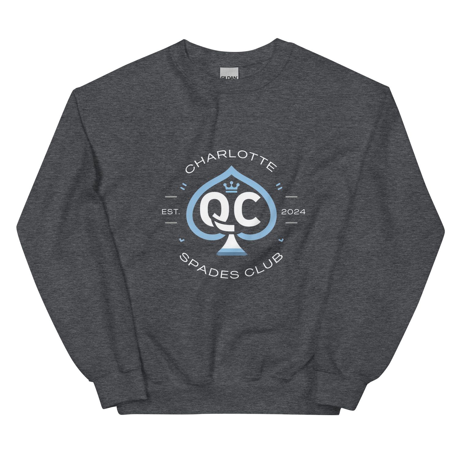 Logo no.1 (Non Distressed Style) Charlotte Spades Club Unisex Sweatshirt