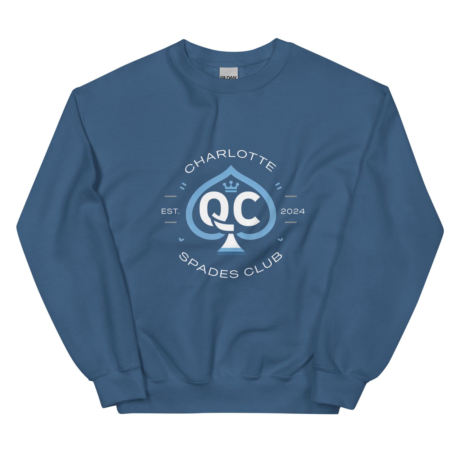 Logo no.1 (Non Distressed Style) Charlotte Spades Club Unisex Sweatshirt