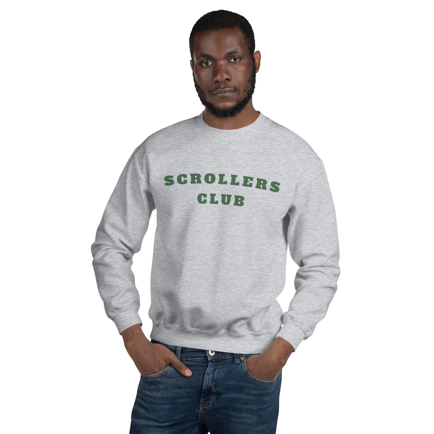 Scrollers Club Green Font Sweatshirt
