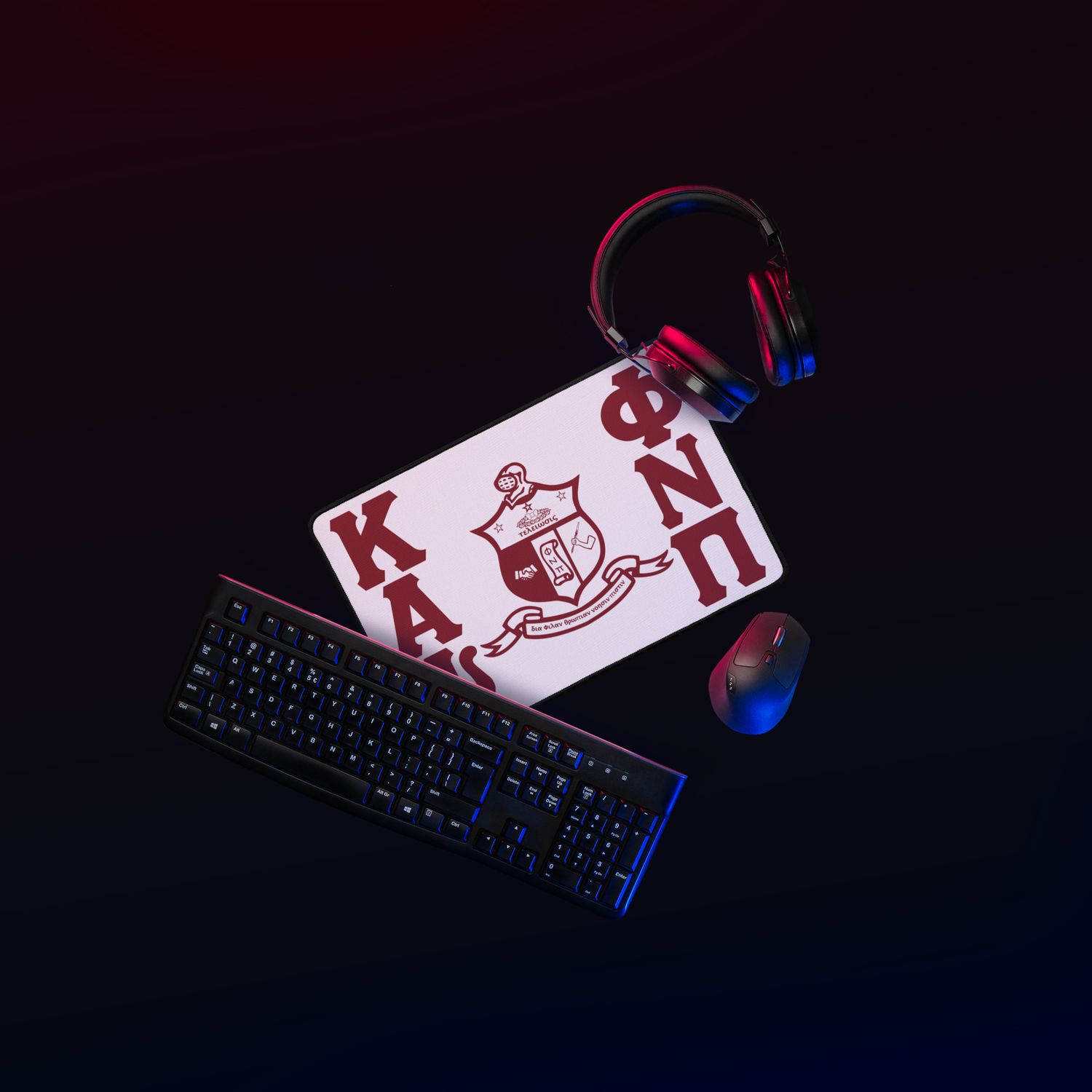 KAPsi with Shield Desk mat