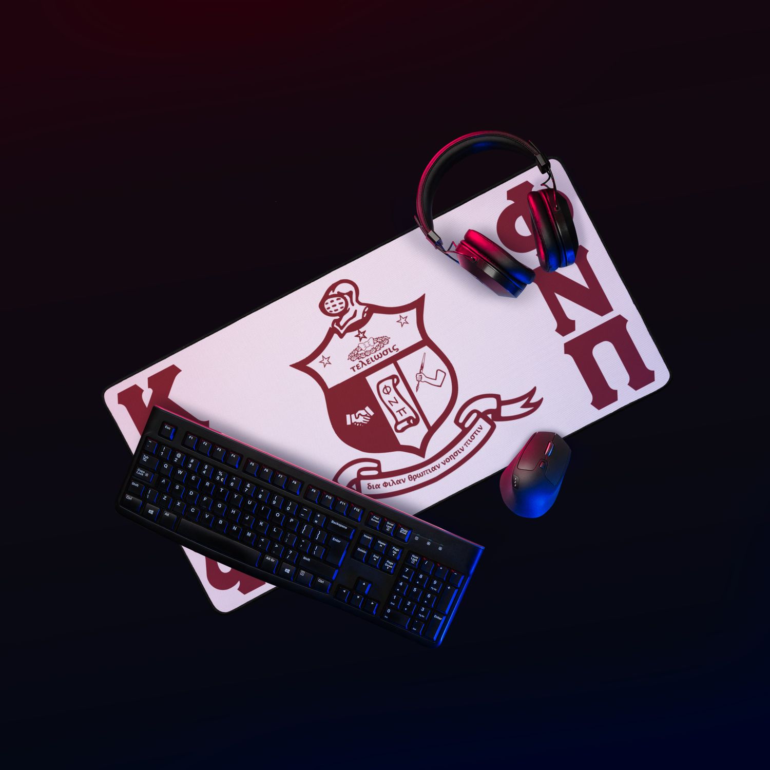 KAPsi with Shield Desk mat