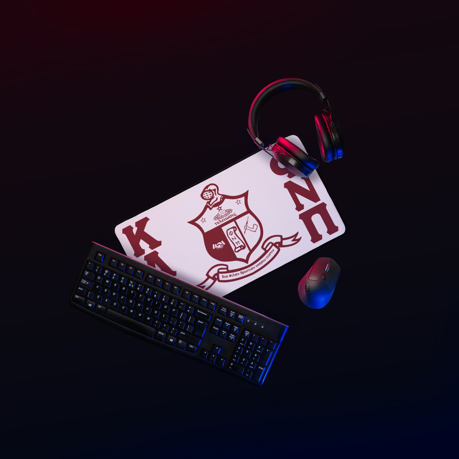 KAPsi with Shield Desk mat
