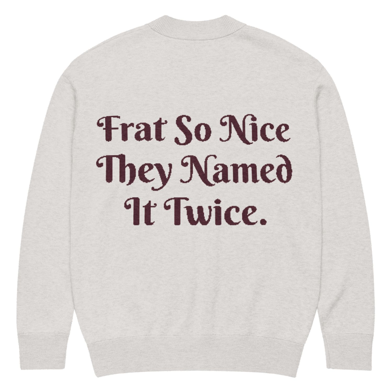 KAPsi and PNP Frat So Nice Knitted cardigan