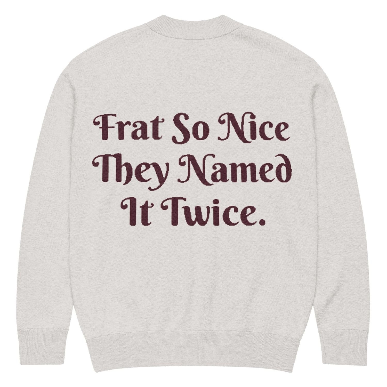 KAPsi and PNP Frat So Nice Knitted cardigan