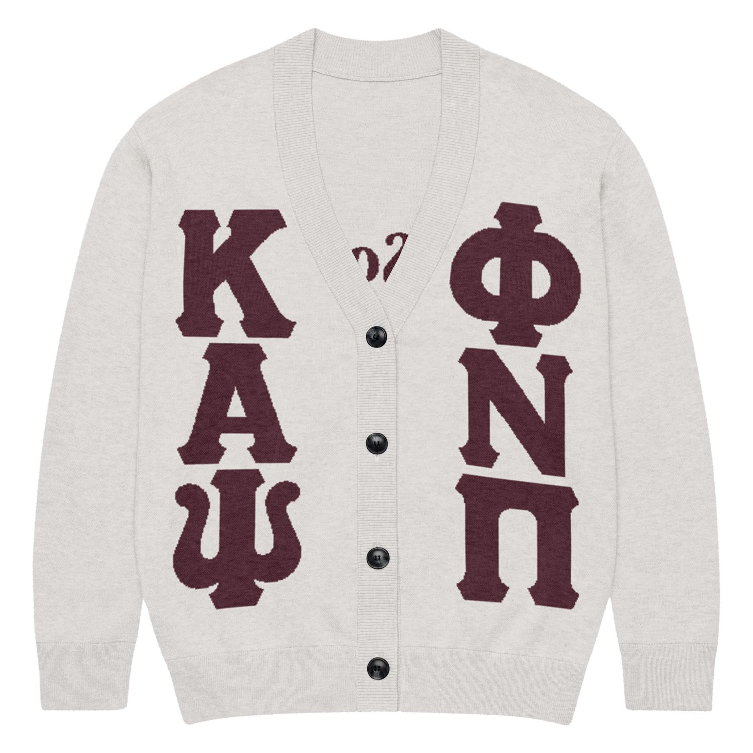 KAPsi and PNP Frat So Nice Knitted cardigan