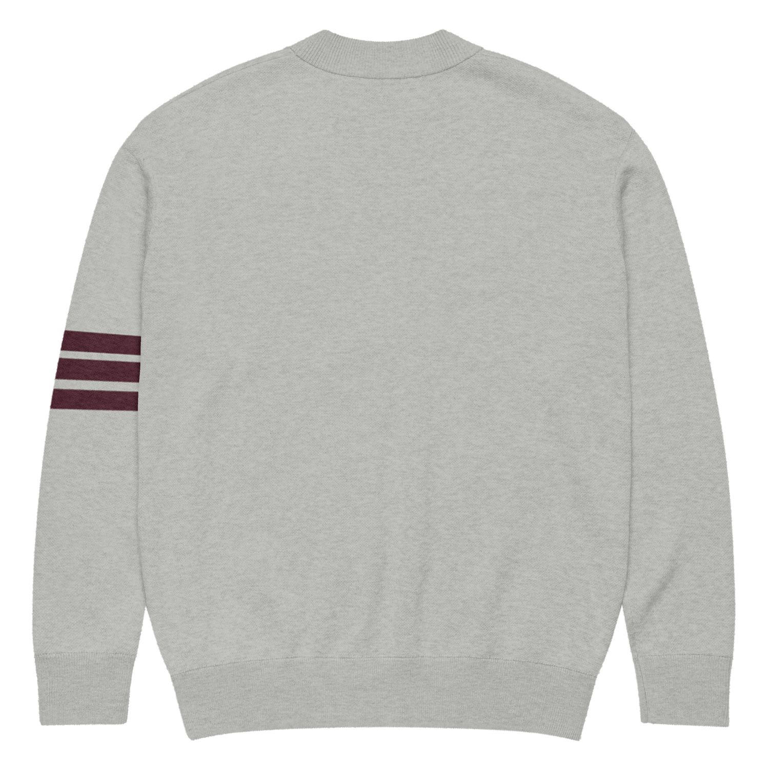 KAPsi PNP Arm Stripe Light Grey Knitted cardigan