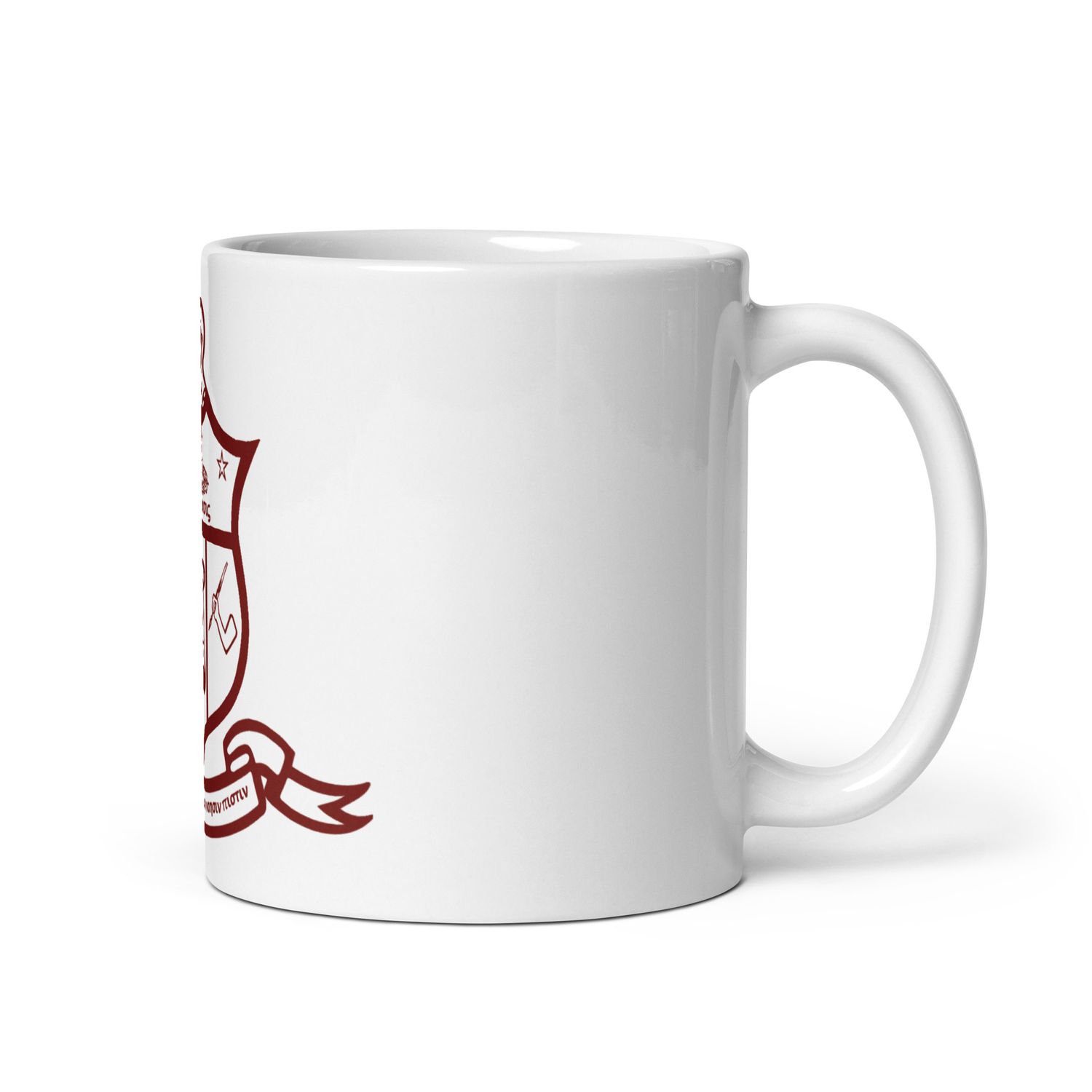 Red Kappa Shield White Glossy Mug