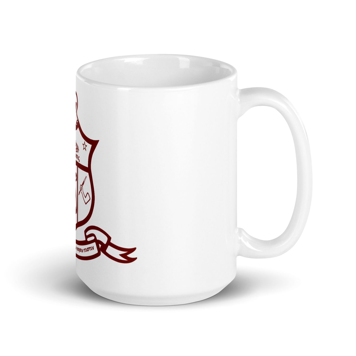 Red Kappa Shield White Glossy Mug