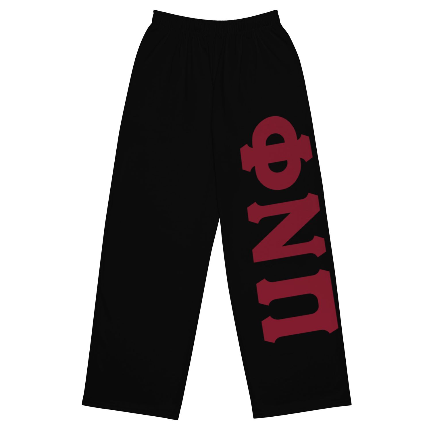 Phi Nu Pi Black wide-leg pants