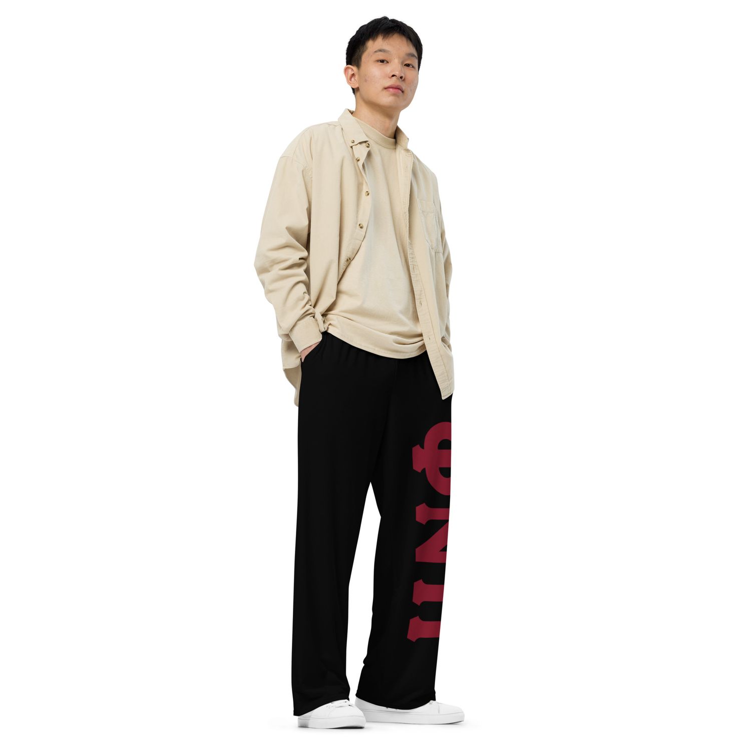 Phi Nu Pi Black wide-leg pants
