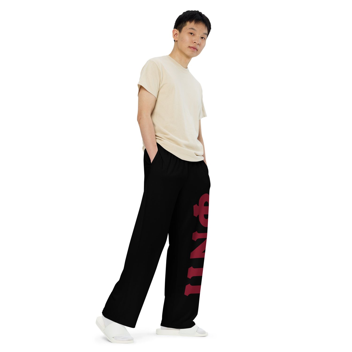 Phi Nu Pi Black wide-leg pants